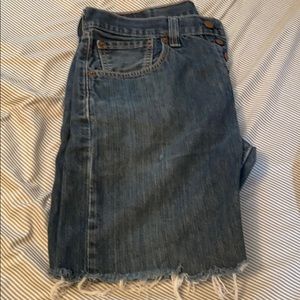 Frayed Jean shorts